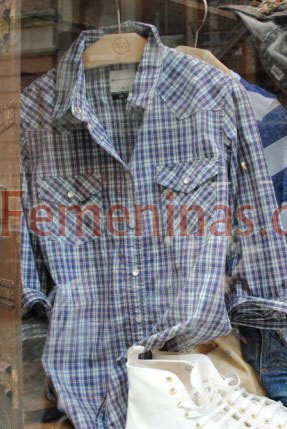 camisas cuadrille hombre