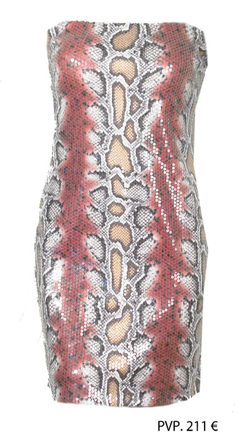 Barbarella vestido reptil