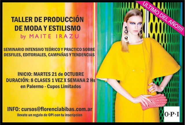 Taller De Producción De Moda Y Estilismo Por Maite Irazu 